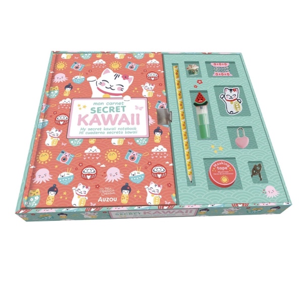 Auzou My Creative Stationery My Secret Kawaii Notebook