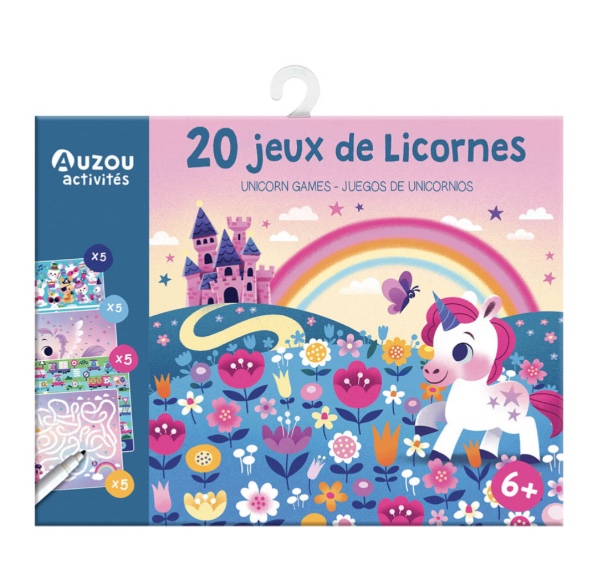 Auzou My Games Pouch 20 Games Unicorns