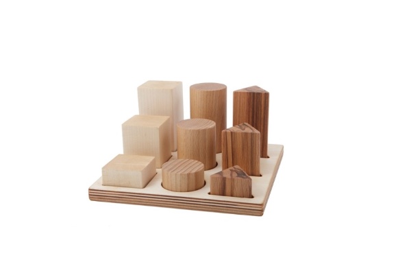 Wooden Story Stacking Toy Natural Color